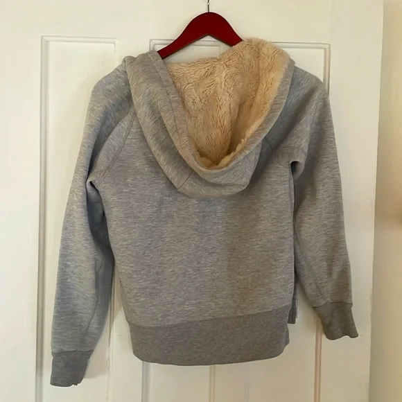 J Crew faux fur lined xxs zip up hoody - Picture 5 of 5